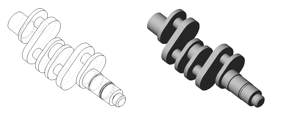 Start of crankshaft CAD - early geometry in place. 