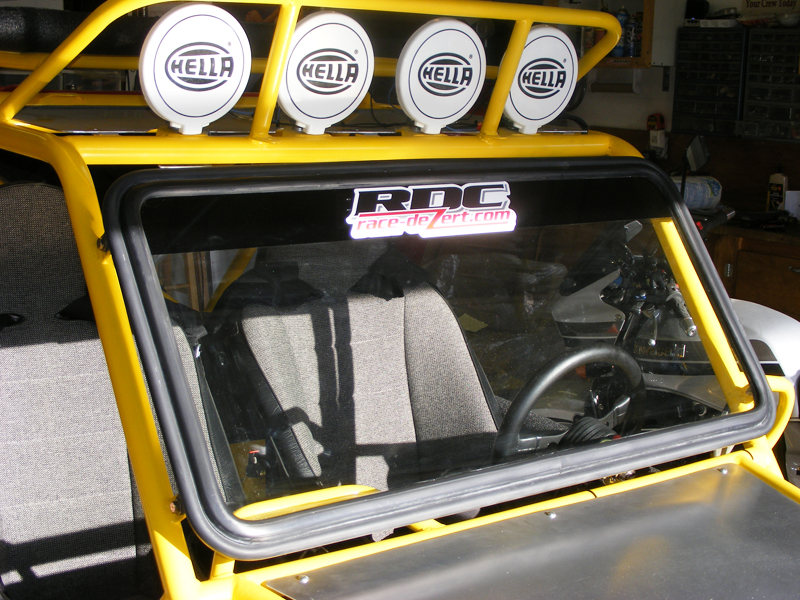 rail buggy windshield