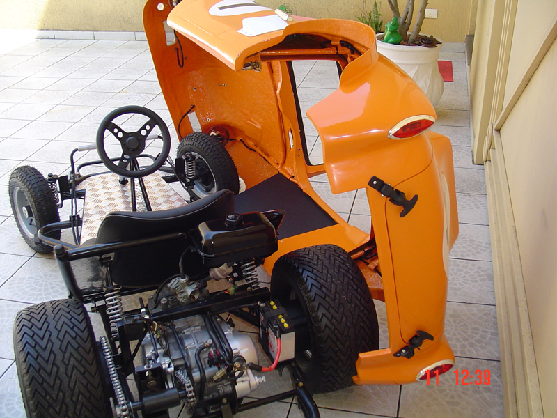 fiberglass pedal car