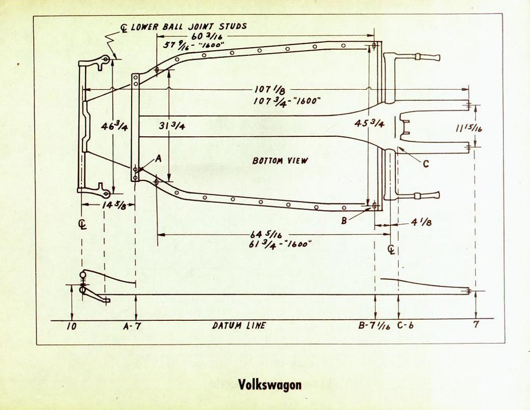 vw dune buggy dimensions