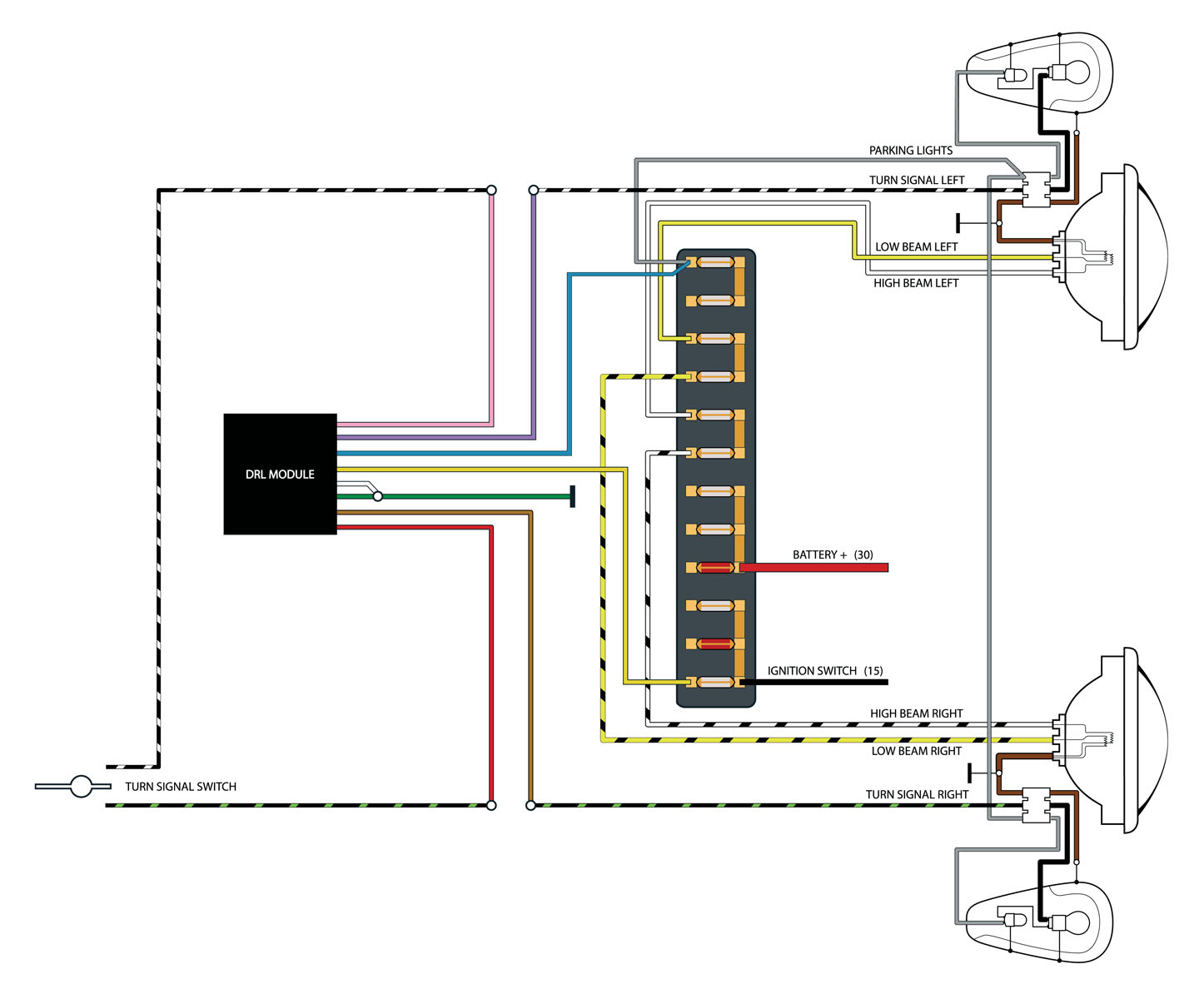 TheSamba.com :: Gallery - WebElectricProducts DRL Module Wiring Diagram