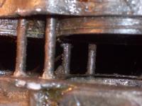 corroded cylinder head stud holes