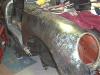 welding front of fender repair