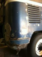 58 kombi - rear corner welding