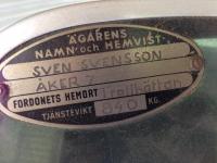 Swedish Name Plate