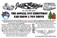 Just Cruzins 3rd Annual Christmas Show & Toy Drive