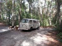 1969 Bay Window - bed platform and camping