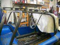 Making the roll cage for the Puzzle Manx