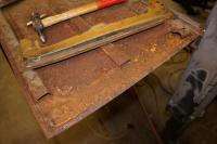 Treasure chest door rust repair