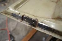 engine lid and treasure chest hinge mount plate repair