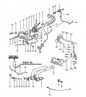 Hex head washer for the fuel pressure testing tap.