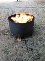 Spare tire portable BBQ Fire Pit