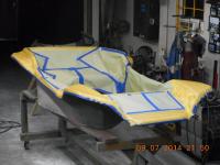 Sprayed bedliner on the Sears Rascal buggy