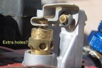 Dellorto needle valve extra holes?