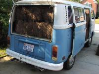 How much pinestraw can fit in a bus?!