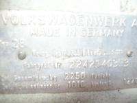 vw M plate