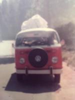 1973 Orange VW Bus w/ Sunroof