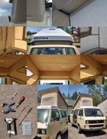 1983 Westfalia Pop Top Tent Install photos