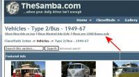 Split Bus classifieds category - "Pre-1968 Only" link