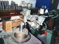 Gear edge chamfer grinder