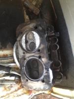 burned GD cylinder head