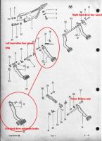 411-412 pedal cluster shaft assembly