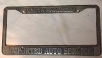 License plate - Santa Barbara Import Auto Service