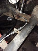 Rear disc brake hose upgrade