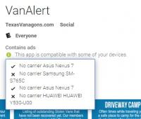 vanalert problem