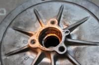 Type 4 Fan hub damage by missing fan hub spacer