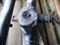 Modified swing lever pin on late split bus