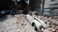 Smashed VW from Mexico's earthquake 2017