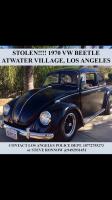 Stolen Satin Black 1970 VW Beetle