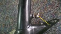SWB trailing arm sway bar pivot pin.