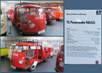 1964 Volunteer Fire Brigade split-window bus at the Stiftung AutoMuseum Volkswagen in Wolfsburg, Germany