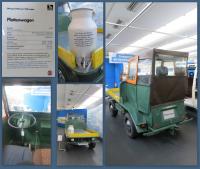 Rear-driven 1973 "Plattenwagen" at the Stiftung AutoMuseum Volkswagen in Wolfsburg, Germany