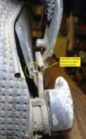 1967 KG Door Activated Front Seat Back Release