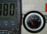 Oil temperature gauge and sender test