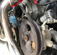 Power steering pulley modification