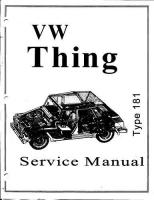 Pic of VW Thing Shop Manual For Free Download