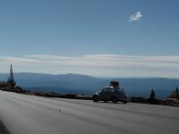 Road trip Betty 1966 Beetle Pearl White