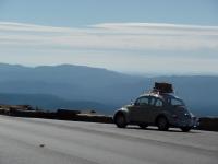 Road trip Betty 1966 Beetle Pearl White