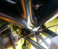 Late bay link rod for fresh air flaps