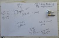 Homemade brake booster pushrod tip