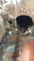 Floor pan welding on 64 dune buggy