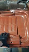 Floor pan welding on 64 dune buggy