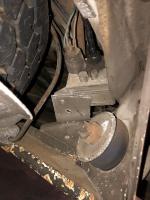 Electric box near spare tire