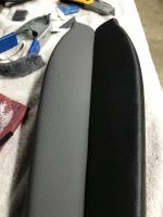 Repaired early Type 3 armrest in grey.