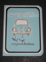 VW Volkswagen Beetle Bug Wedding Card
