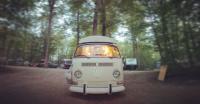 Lowered slammed bay bus Westfalia 17” rims